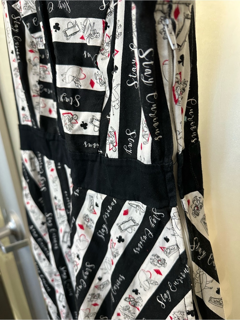 Disney Alice In Wonderland Striped Fit & Flare Dress size small - Picture 4 of 7